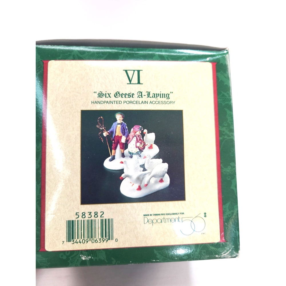 Dept 56 Twelve Days of Christmas Six Geese a Laying Dickens Village